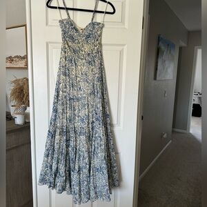 Free People Sundrenched floral-print cotton maxi dress